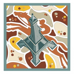 Women Longchamp Equestrian Tower 70 Scarf Multicolor | Ireland-597DYIERX