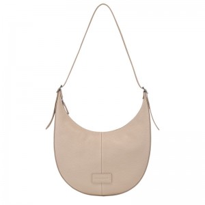 Women Longchamp Essential L Crossbody Bag Beige | Ireland-936HTKCRX