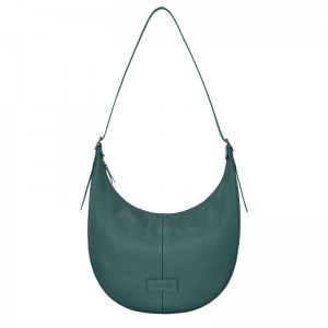 Women Longchamp Essential L Crossbody Bag Blue Green | Ireland-546UKCMNH