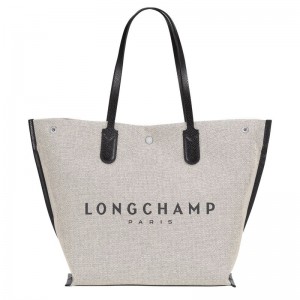 Women Longchamp Essential L Tote Bag Cream | Ireland-691DQYEHP