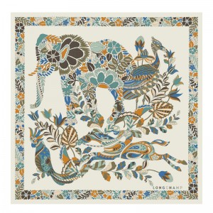 Women Longchamp Forêt 50 Scarf Multicolor | Ireland-167IOTHFS