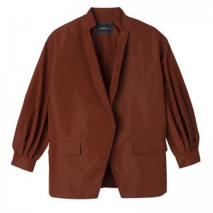 Women Longchamp Kimono Jacket Brown | Ireland-216CGIZFD