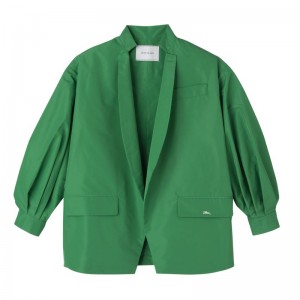 Women Longchamp Kimono Jacket Green | Ireland-176XPMCHI