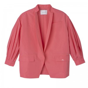 Women Longchamp Kimono Jacket Pink | Ireland-709ORNKFA