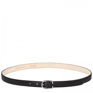 Women Longchamp Le Foulonné Belt Black | Ireland-637OTPJZF
