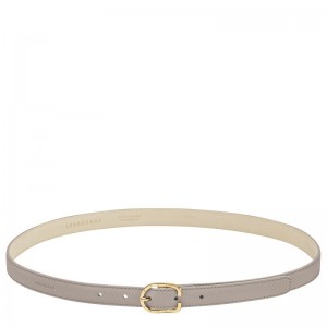 Women Longchamp Le Foulonné Belt Dark Grey | Ireland-867HWATLX