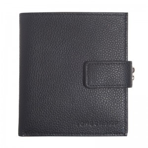 Women Longchamp Le Foulonné Compact Wallet Black | Ireland-198YDLKPZ