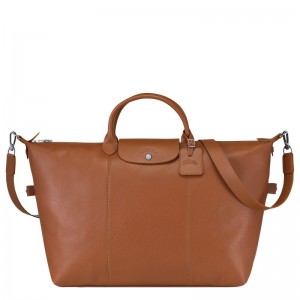 Women Longchamp Le Foulonné L Travel Bag Brown | Ireland-381XQPVEA