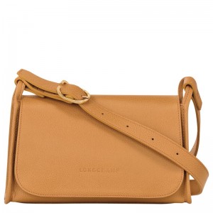 Women Longchamp Le Foulonné M Crossbody Bag Brown | Ireland-437XTFBMV