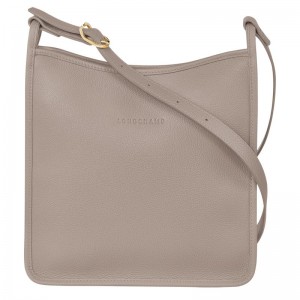 Women Longchamp Le Foulonné M Crossbody Bag Grey | Ireland-409UFJZRB