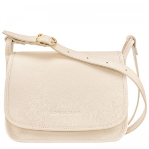 Women Longchamp Le Foulonné M Crossbody Bag Beige | Ireland-019TYMEPW
