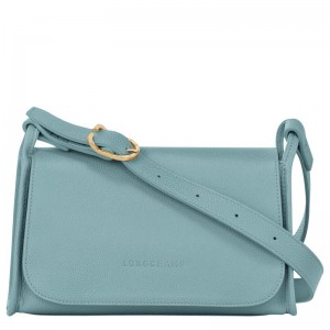Women Longchamp Le Foulonné M Crossbody Bag Blue | Ireland-643XDEPJF