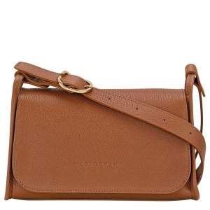 Women Longchamp Le Foulonné M Crossbody Bag Brown | Ireland-021DFAKRV