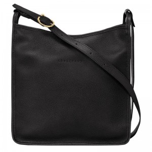 Women Longchamp Le Foulonné M Crossbody Bag Black | Ireland-251HVXGJC