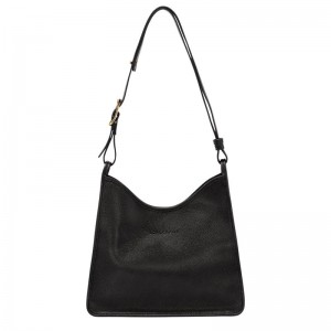 Women Longchamp Le Foulonné M Hobo Bag Black | Ireland-564VNIQWG
