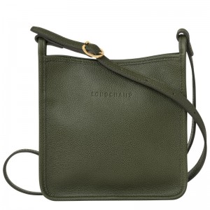 Women Longchamp Le Foulonné S Crossbody Bag Khaki | Ireland-438EWIGJD