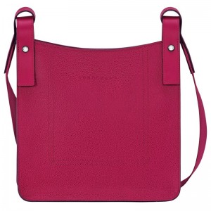 Women Longchamp Le Foulonné S Crossbody Bag Dark Pink | Ireland-035KSOMHX