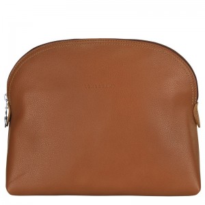 Women Longchamp Le Foulonné Toiletry Bags Brown | Ireland-978STBMHU