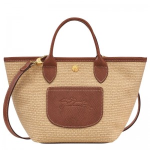 Women Longchamp Le Pliage Collection Xs Basket Tote Bag Brown | Ireland-469UTMCXV