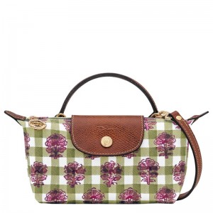 Women Longchamp Le Pliage Collection Xs Pouch Olive | Ireland-927RKTMVH