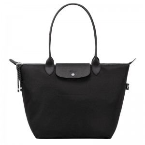Women Longchamp Le Pliage Energy L Tote Bag Black | Ireland-216LHYXRA