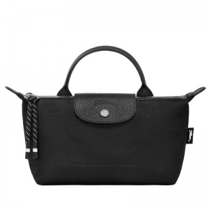 Women Longchamp Le Pliage Energy Pouch Black | Ireland-408TEIQLY