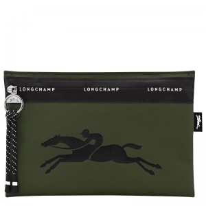 Women Longchamp Le Pliage Energy Pouch Khaki | Ireland-504ANKRFH