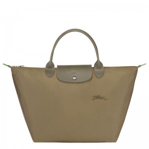 Women Longchamp Le Pliage Green M Handbag Olive | Ireland-064ZTBWRX