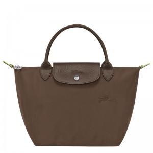 Women Longchamp Le Pliage Green S Handbag Dark Brown | Ireland-673MZGNKY