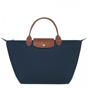 Women Longchamp Le Pliage Original M Handbag Navy | Ireland-041KWOULV