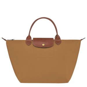 Women Longchamp Le Pliage Original M Handbag Brown | Ireland-613FYEMNV