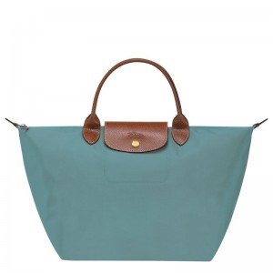 Women Longchamp Le Pliage Original M Handbag Blue | Ireland-304VDWNKO