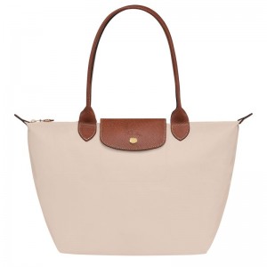 Women Longchamp Le Pliage Original M Tote Bag Beige | Ireland-397GPOTUQ