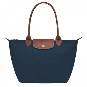Women Longchamp Le Pliage Original M Tote Bag Navy | Ireland-590IRNYLE