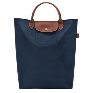 Women Longchamp Le Pliage Original M Tote Bag Navy | Ireland-709GXRDFP