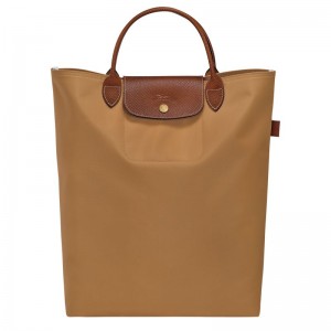 Women Longchamp Le Pliage Original M Tote Bag Brown | Ireland-903IHYFSQ