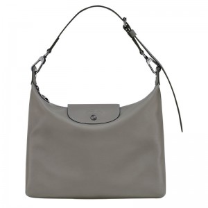 Women Longchamp Le Pliage Xtra M Hobo Bag Grey | Ireland-352QHVIUR