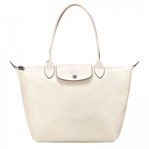 Women Longchamp Le Pliage Xtra M Tote Bag Cream | Ireland-809WNMFCV