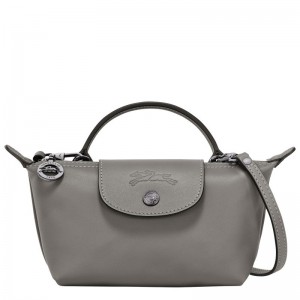 Women Longchamp Le Pliage Xtra Xs Pouch Grey | Ireland-602JATBMR