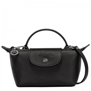 Women Longchamp Le Pliage Xtra Xs Pouch Black | Ireland-035QSLTBM
