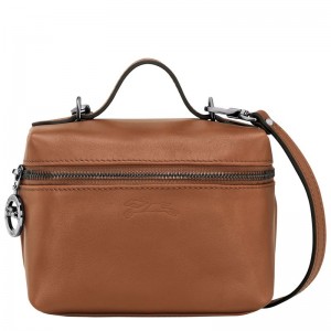 Women Longchamp Le Pliage Xtra Xs Vanity Toiletry Bags Brown | Ireland-507WFIATK