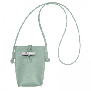 Women Longchamp Le Roseau Phone Case Blue Green | Ireland-058EDPSJR