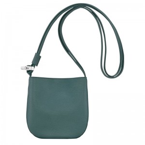 Women Longchamp Le Roseau S Crossbody Bag Blue Green | Ireland-429ODSPBX