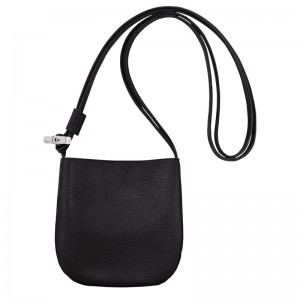 Women Longchamp Le Roseau S Crossbody Bag Black | Ireland-603XRNLMW