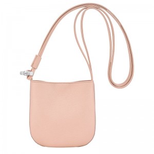 Women Longchamp Le Roseau S Crossbody Bag Light Rose | Ireland-137WUGZAS