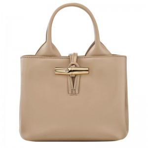 Women Longchamp Le Roseau Xs Handbag Beige | Ireland-245YWPRCG