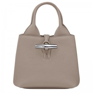 Women Longchamp Le Roseau Xs Handbag Beige | Ireland-736WOKLVR
