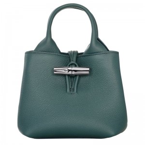 Women Longchamp Le Roseau Xs Handbag Blue Green | Ireland-254BLTDOE