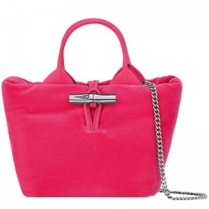 Women Longchamp Le Roseau Xs Handbag Pink | Ireland-280ODRLBX