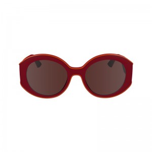 Women Longchamp Plant Based Resin Sunglasses Red / Navy | Ireland-609AOVHUK